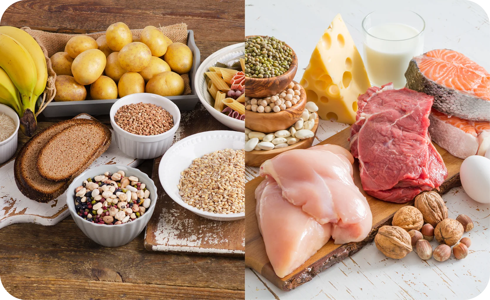 una tavola imbandita di cibo